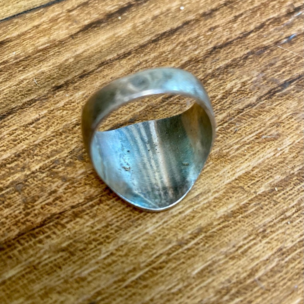 UNMARKED VINTAGE SILVER UNISEX RING - Picture 5 of 6